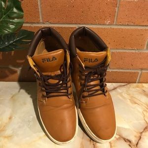 FILA mustard trainers